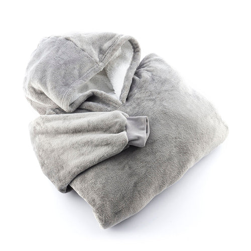 Oversized Sweatshirt Blanket with Fleece Lining