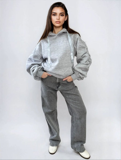 Oversized Hoodie with Front Pouch Pocket