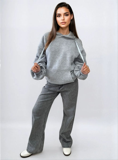 Oversized Hoodie with Front Pouch Pocket