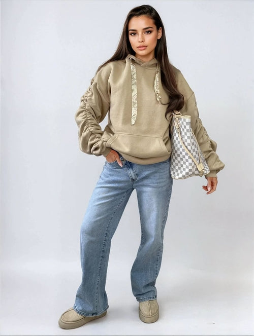 Oversized Hoodie with Front Pouch Pocket