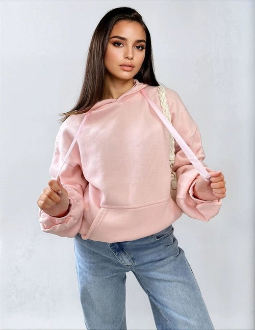 Oversized Hoodie with Front Pouch Pocket