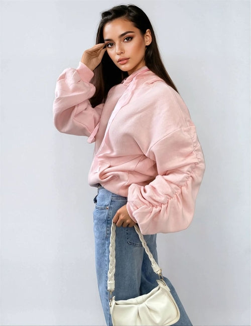 Oversized Hoodie with Front Pouch Pocket