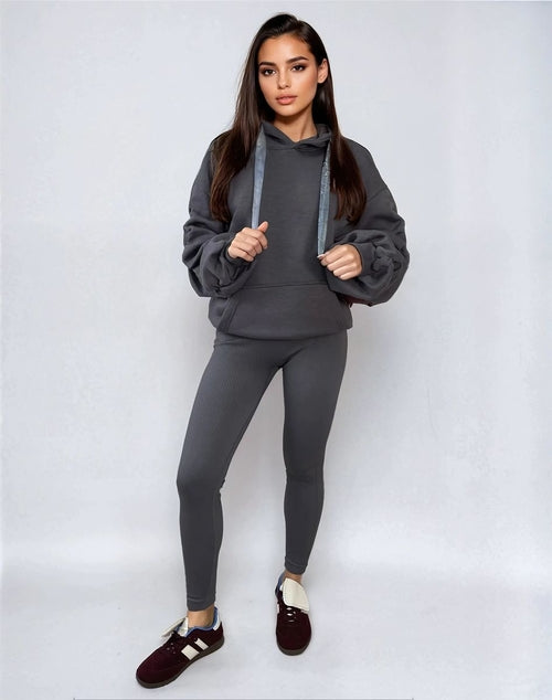 Oversized Hoodie with Front Pouch Pocket