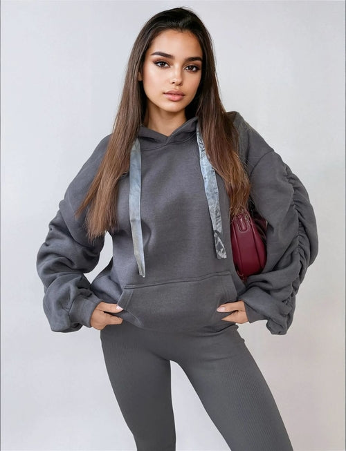 Oversized Hoodie with Front Pouch Pocket